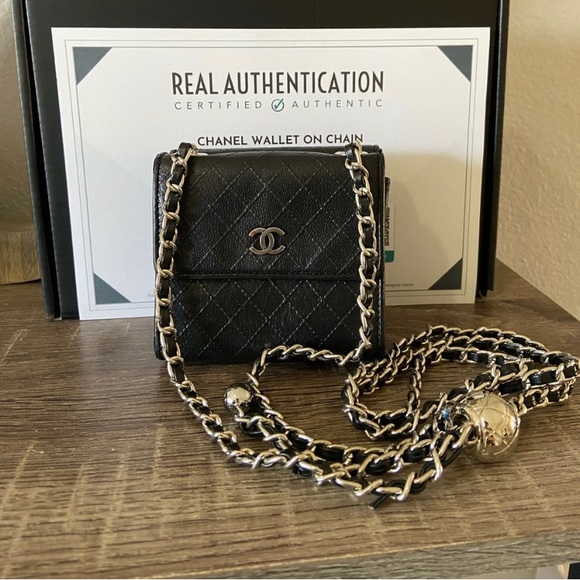 💣⛓️ Chanel Mini Pearl Crush Wallet on Chain Adjustable Waist Bag to Crossbody - Picture 5 of 13